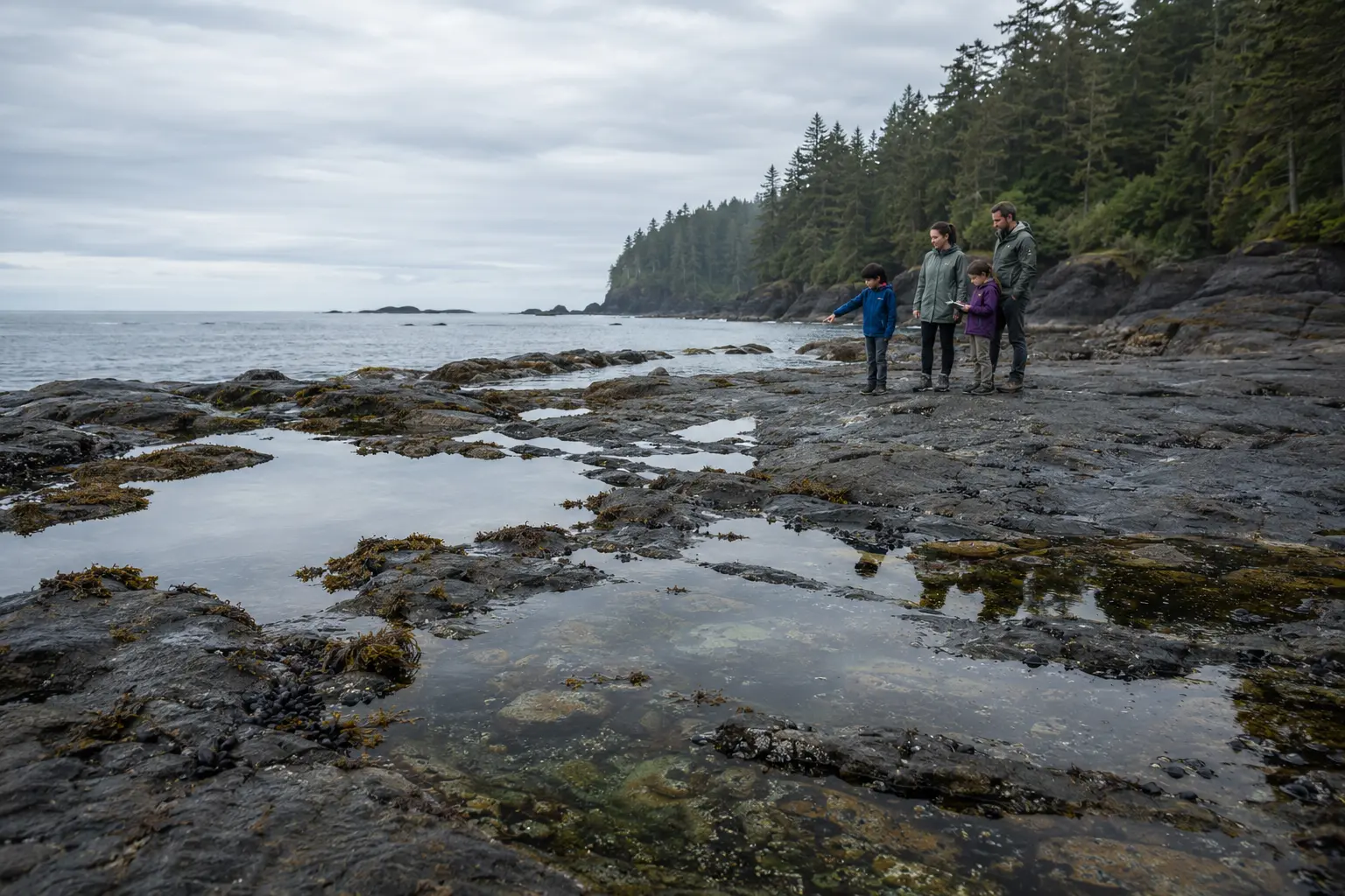 Meet life
between the tides.