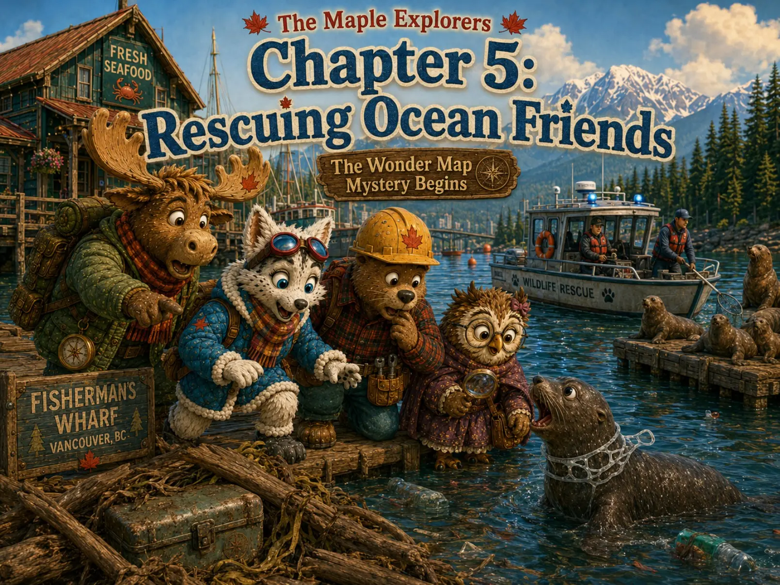 Cover of The Maple Explorers Chapter 5, Rescuing Ocean Friends